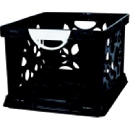 STOREX Storex 2-Color Large Crate With Handles - Black-White 1466440